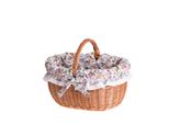 Cesto Della Spesa In Vimini / Cesto Regalo 42X34 H 23/36 Cm