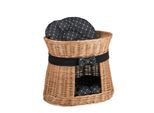 Rifugio Ovale Per Gatti In Colore Naturale / Cesto Per Gatti / Torre Per Gatti 50X40 H45 Cm