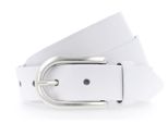 Vanzetti Pelle Cintura Classics 30Mm Leather Belt W110 White Bianco