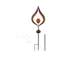 Lampada Solare Per Esterni - Scultura Di Luce (Goccia) Fiamma Led - Luce Solare Resistente Alle Intemperie Decorazione Del Giardino - Lampada In Metallo Luce Del Sentiero