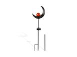 Lampada Solare Per Esterni - Scultura Luminosa (Mezzaluna) Fiamma Led - Luce Solare Resistente Alle Intemperie Decorazione Del Giardino - Lampada In Metallo Luce Del Sentiero