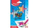 Maped 847110 10 Pennarelli Color'peps Glitter, Colori Assortiti