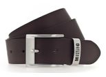 Mustang Pelle Cintura Classic Leather Belt W125 Darkbrown Marrone Scuro