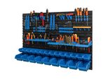 23 Scatole Impilabili Scaffale A Muro Plastica 115,8 X 78 Cm Porta Attrezzi Officina Garage Sistema Di Archiviazione Aperto Frontale Scatole Di Stoccaggio Scivolo