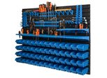 56 Scatole Impilabili Scaffale A Parete In Plastica 115 X 78 Cm Portautensili Sistema Di Stoccaggio Per Officina Garage Scaffale Aperto Scivolo Per Stoccaggio