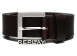 Replay Pelle Cintura Leather Belt W85 Brown Cocoa Marrone Scuro