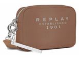 Replay Borsa A Tracolla Crossbody Bag Dirty Pale Beige Marrone Chiaro