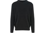Ecologie EA062 | Maglione Taroko Rain Da Uomo, Polsini E Collo A Costine - Colore: Nero - Taglia: Xxl