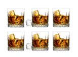 6 Bicchieri Da Whisky 280Ml Con Rilievo Bicchieri Da Acqua Bicchieri Da Succo Bicchieri Da Long Drink Bicchieri Da Cocktail