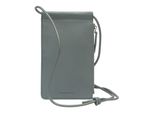 Marc O'polo Pelle Borsa Per Cellulare Borsa A Tracolla Carmen Cellphone Bag Deep Lake Green Grigio Cadetto