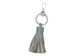 Marc O'polo Pelle Portachiavi Friya Key Ring Deep Lake Green Grigio Cadetto