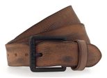 Mustang Pelle Cintura Leather Belt 40Mm W110 Cognac Marrone Chiaro