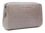 The Chesterfield Brand Pelle Borsa Da Toilette Marina Toilet Bag Light Grey Grigio Chiaro