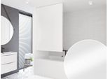 Tenda A Rullo Per Doccia Modello Base Uni White 7 Larghezze A Scelta (140X240 Cm)