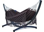 Amaca Da Esterno Potenza Con Telaio Per 2 Persone I Medelin - Amaca Doppia In 100% Cotone 230X160, 200 Kg I Telaio Dell'amaca Zincato 350 Kg, Resistente Alle Intemperie