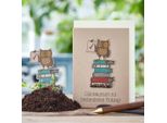 Biglietto Di Auguri "Congratulazioni Per Il Superamento Degli Esami"" - Biglietto Con Gufo E Semi Di Fiori Selvatici Incorporati - Perfetto Per La Laurea"