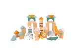 Small Foot 11699 Set Di Blocchi Da Costruzione In Legno "Safari"" Da 50 Pezzi"
