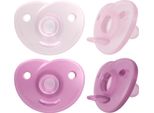 Philips Avent Soothie Silikona MāNeklīTis Ar Silikona Vairogu, 0-6M, 2 Gab., MeitenēM