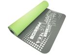 Lifefit® Yoga Mat Tpe, 183X61X0,5Cm, Doppio Strato, Verde-Grigio