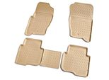 Gomma Tappetini Per Land Rover Discovery Iii +Iv 2004-2017 Beige Con Bordo