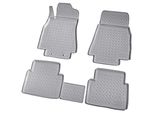 Tappetini In Gomma 3D Per Mercedes Classe A | W169 | 2004-2012 | Grigio Con Bordo