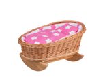 Culla Per Bambole In Vimini Intrecciata A Mano - Letto Per Bambole Affascinante E Resistente Culla Per Bambole Ideale Per Il Gioco Immaginativo Decorazione Della Cameretta