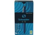 Schneider 50-3083 Schneider Kugelschreiber K15 Blau Schreibfarbe Blau 50 Stk.