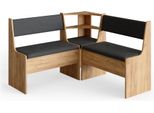 Vicco Panca Ad Angolo Roman, 76.6 X 41.5 Cm, Quercia Dorata/Antracite