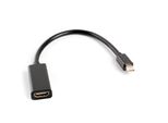 Lanberg AD-0005-BK Video Cable Adapter 0.2 M Mini Displayport Hdmi Type A (Standard) Black