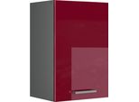 Vicco Pensile Da Cucina R-Line, 40 Cm, Rosso Lucido/Antracite