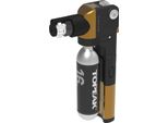 Topeak Pompa A Cartuccia CO2 E Kit Di Riparazione Tubi Master+, Oro