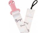 Canpolbabies Canpol Babies Nastro Su Succhietto Con Clip Bonjour Paris Rosa