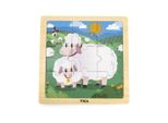 Viga 44622 Puzzle Di Pecore In Legno 9 Elementi.