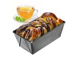 Kadax Teglia Rettangolare Per Pane "Ellos"", Tortiera Con Strato Antiaderente, Teglia Da Forno, Nera, 20 Cm"