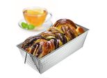 Kadax Teglia Rettangolare Per Pane "Ellos"", Tortiera Con Strato Antiaderente, Teglia Da Forno, Argento, 25 Cm"