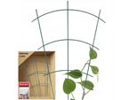 Supporto Per Rampicanti Kadax "Chieti"", Traliccio Per Fiori In Acciaio, 42 Cm, Traliccio Per Piante, Set Da 3"