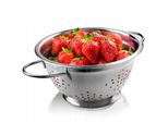 Kadax Colino Per Pasta In Acciaio Inox "Busca"", Scolapasta, Colino Da Cucina, Colino Per Insalata, 23 Cm, Argento"