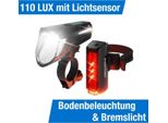 Fischer 50686 Set Di Illuminazione Led Ricaricabile Fischer Twin Stop, 110 Lux