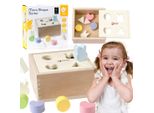 Impilatore Di Forme In Legno Per Bambini 10 El. Lumarko!