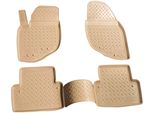 Gomma Tappetini Per Volvo V70/XC70 2000 - 2007 Beige Misura Esatta Con Bordo