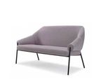 Divano 2 Posti In Pelle Due Posti Imbottitura Seduta Design Soggiorno Moderno Grigio
