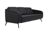 Divano 3 Posti Imbottito Divano Nero Tessuto Seduta Design Divano Divani Tessuto Moderno