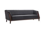 Divano 3 Posti Imbottito Divani In Pelle Design Divano Tessile Di Lusso Divano Nero