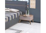Lusso Comodino Beige Camera Da Letto Mobili In Legno Mobili Occasionali