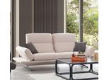 Divano 3 Posti Imbottito Divano Beige Tessuto Seduta Design Divano Divani Tessuto Moderno