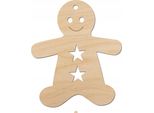 Decorazione A Ciondolo In Legno Decorazione Omino Di Pan Di Zenzero