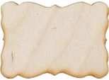 Decorazione In Legno Targa N. 3 Decor
