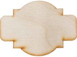Decorazione In Legno Targa N. 6 Decor