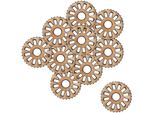 Ornamento Tribe In Legno N. 8 Decor -10Pz