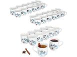36X Tazze Di Vin Brulè 0,2L Bianco Natale Paesaggio Colorato Tazze Di Vin Brulè Calibrato